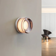 Wall Sconce – Glass and Iron, Scandinavian Design for the Living Room or Bedroom