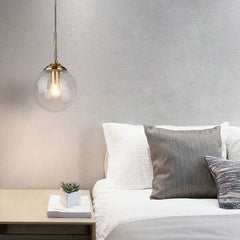 Modern Glass & Metal Pendant Light – Nordic Luxury Design