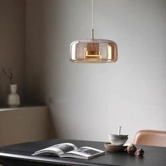 Hand-Blown Glass Pendant Light – Modern Nordic Style