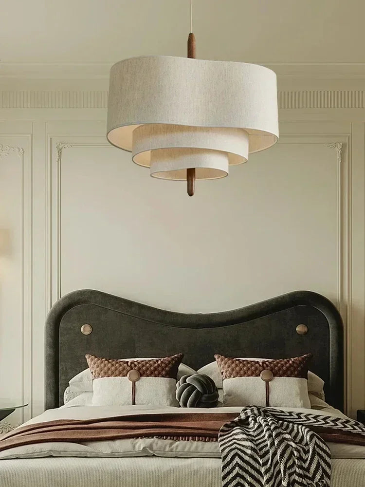 Japanese Wabi-Sabi Fabric Pendant Light – Zen & Medieval Style