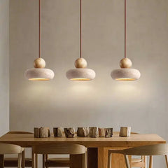 Natural Yellow Agate Stone Pendant Light