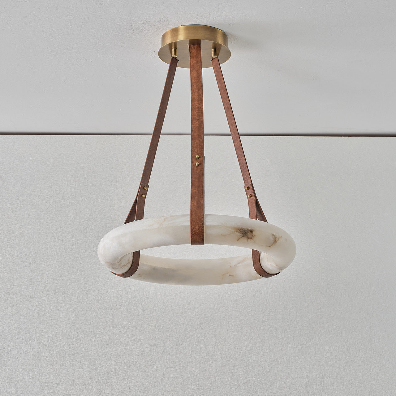 Isidore Leather Alabaster Pendant Ⅱ