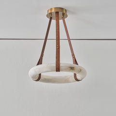 Isidore Leather Alabaster Pendant Ⅱ