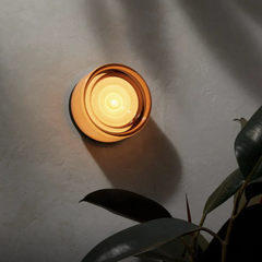 Wall Sconce – Glass and Iron, Scandinavian Design for the Living Room or Bedroom