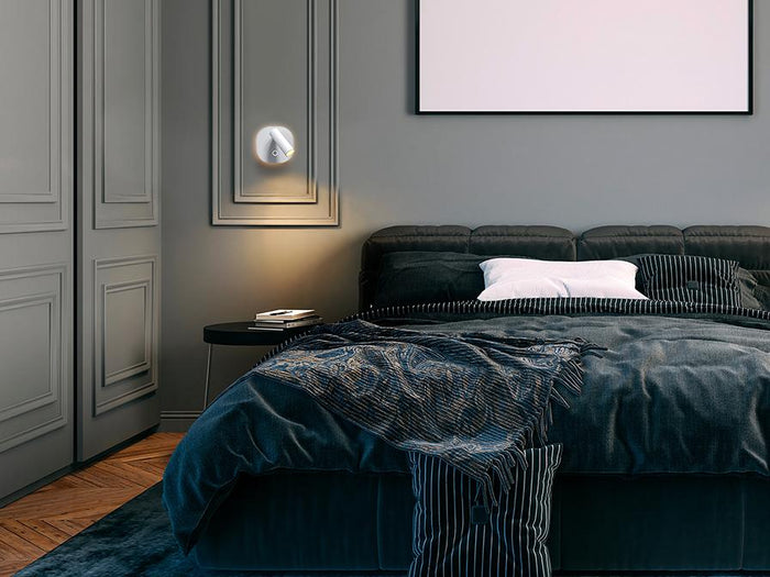 Bedside Reading LED Wall Lamp – White Metal Finish