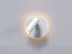 Bedside Reading LED Wall Lamp – White Metal Finish