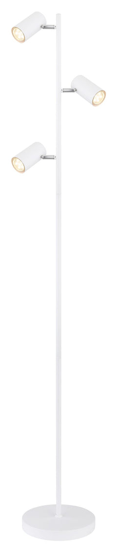 Robby Spotlight White 3-Light Floor Lamp