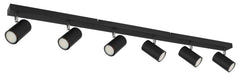 Black 6-Light Kitchen Spotlight Bar – Robby