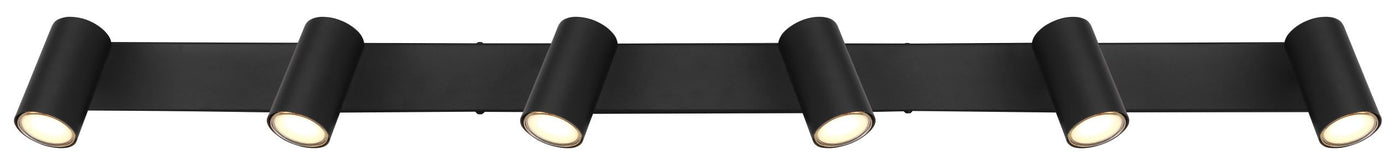 Black 6-Light Kitchen Spotlight Bar – Robby