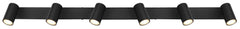 Black 6-Light Kitchen Spotlight Bar – Robby
