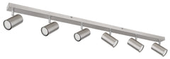 Brushed Chrome 6-Light Kitchen Spotlight Bar – Robby
