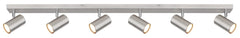Brushed Chrome 6-Light Kitchen Spotlight Bar – Robby