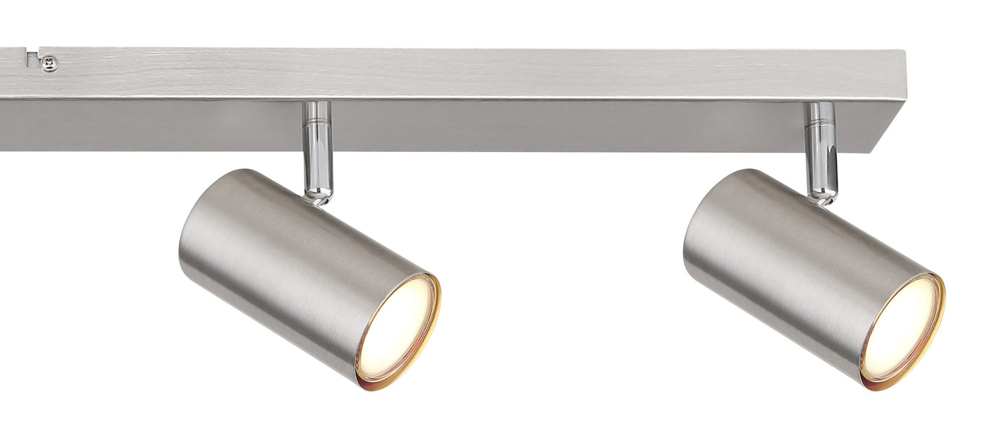 Brushed Chrome 6-Light Kitchen Spotlight Bar – Robby