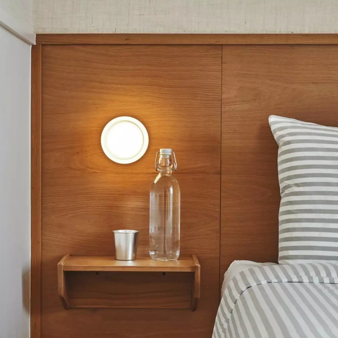 Wall Sconce – Glass and Iron, Scandinavian Design for the Living Room or Bedroom