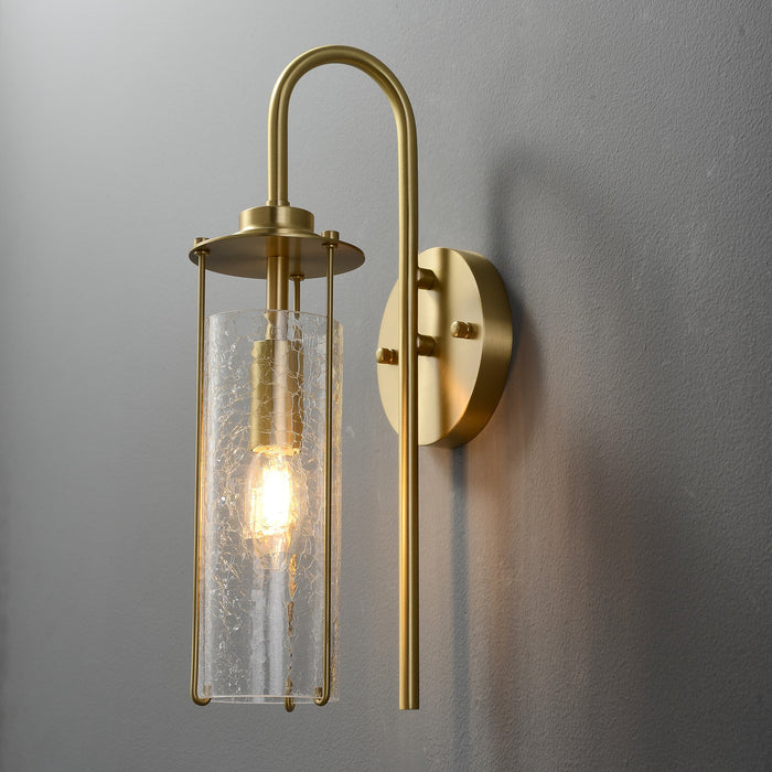 Crackle Glass Wall Sconce