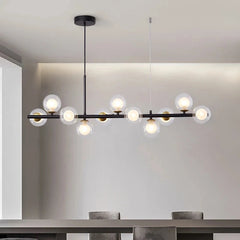 Nordic Globe Pendant Light – Modern Metal & Glass Style