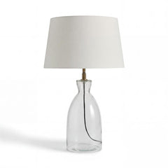 Aldsworth 35cm Table Lamp & Coningsby Snow White Cotton Lampshade - 40cm