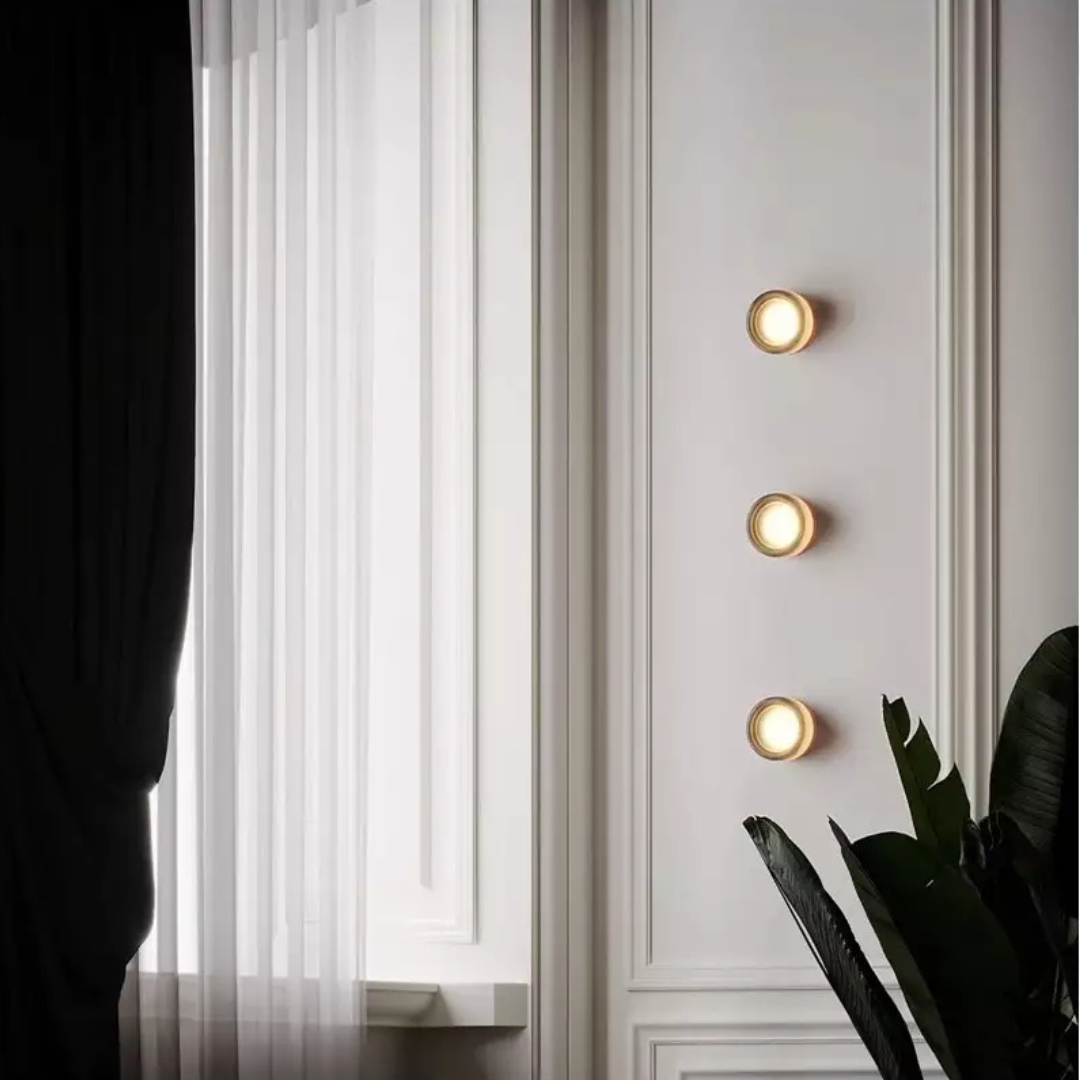 Wall Sconce – Glass and Iron, Scandinavian Design for the Living Room or Bedroom