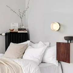 Wall Sconce – Glass and Iron, Scandinavian Design for the Living Room or Bedroom