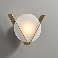 Disc Alabaster Wall Sconce