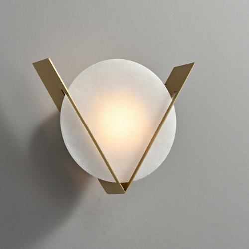 Disc Alabaster Wall Sconce