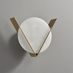 Disc Alabaster Wall Sconce
