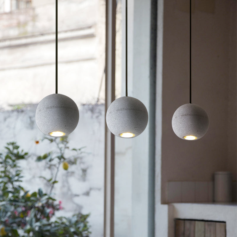 Star Moon Pendant Light in Coment Ball Shape