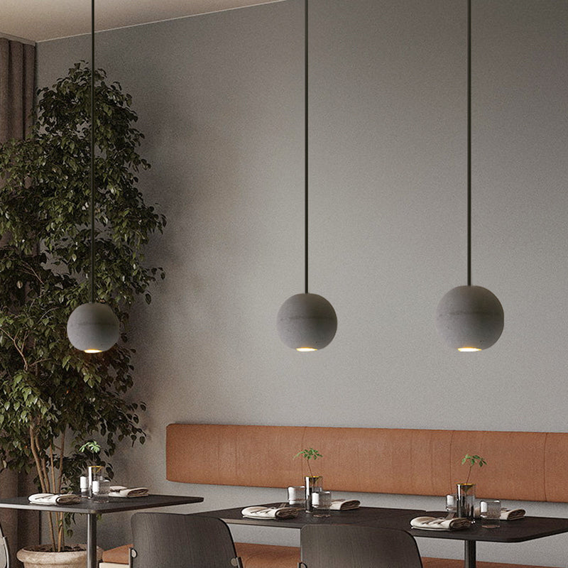 Star Moon Pendant Light in Coment Ball Shape