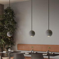 Star Moon Pendant Light in Coment Ball Shape