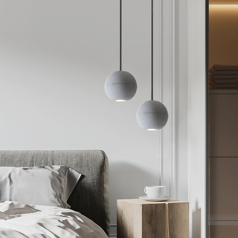 Star Moon Pendant Light in Coment Ball Shape