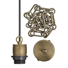 Albany Funnel Pendant Light - 8 Inch - Chain Holder