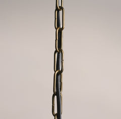 Aldsworth 37cm Glass Pendant Light - Gold with Clear Glass