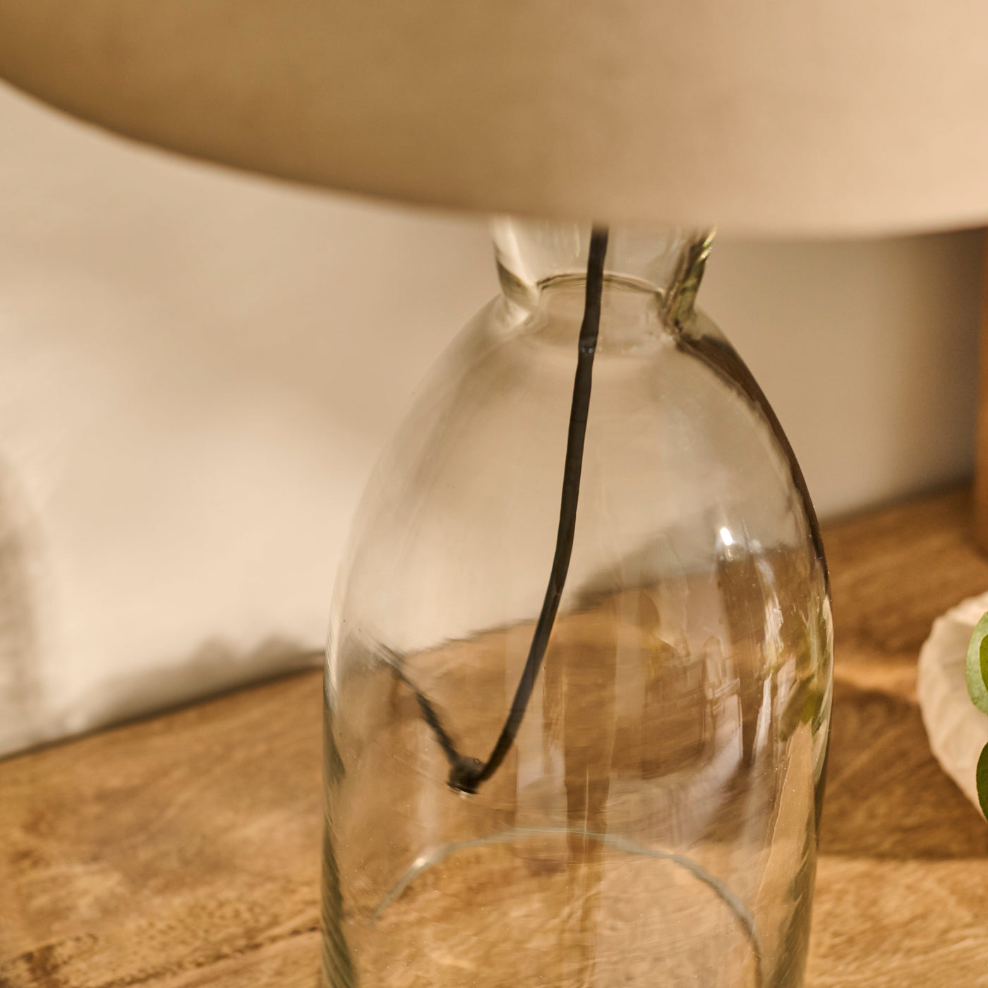 Aldsworth 35cm Table Lamp & Coningsby Taupe Cotton Lampshade - 40cm