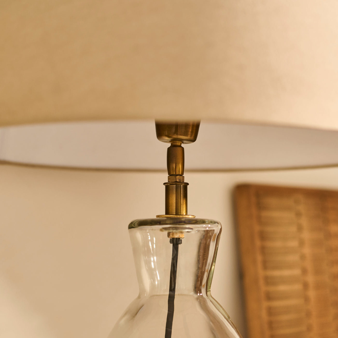 Aldsworth 35cm Table Lamp & Coningsby Taupe Cotton Lampshade - 40cm