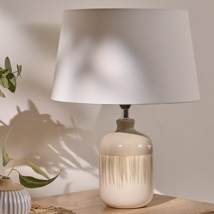 Arundel 24cm Ceramic Lamp Base - Clay