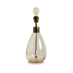 Breamore 30cm Lamp Base - Clear Glass