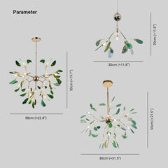Aria Agate Creative Colourful Chandelier Bedroom/Living Room - Neutralighting