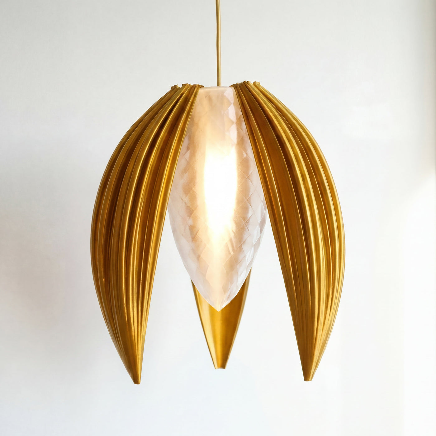 Luxury Sunset Gold Bloom Pendant Light – Sculptural Statement Designer Ceiling Lighting