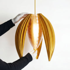 Luxury Sunset Gold Bloom Pendant Light – Sculptural Statement Designer Ceiling Lighting