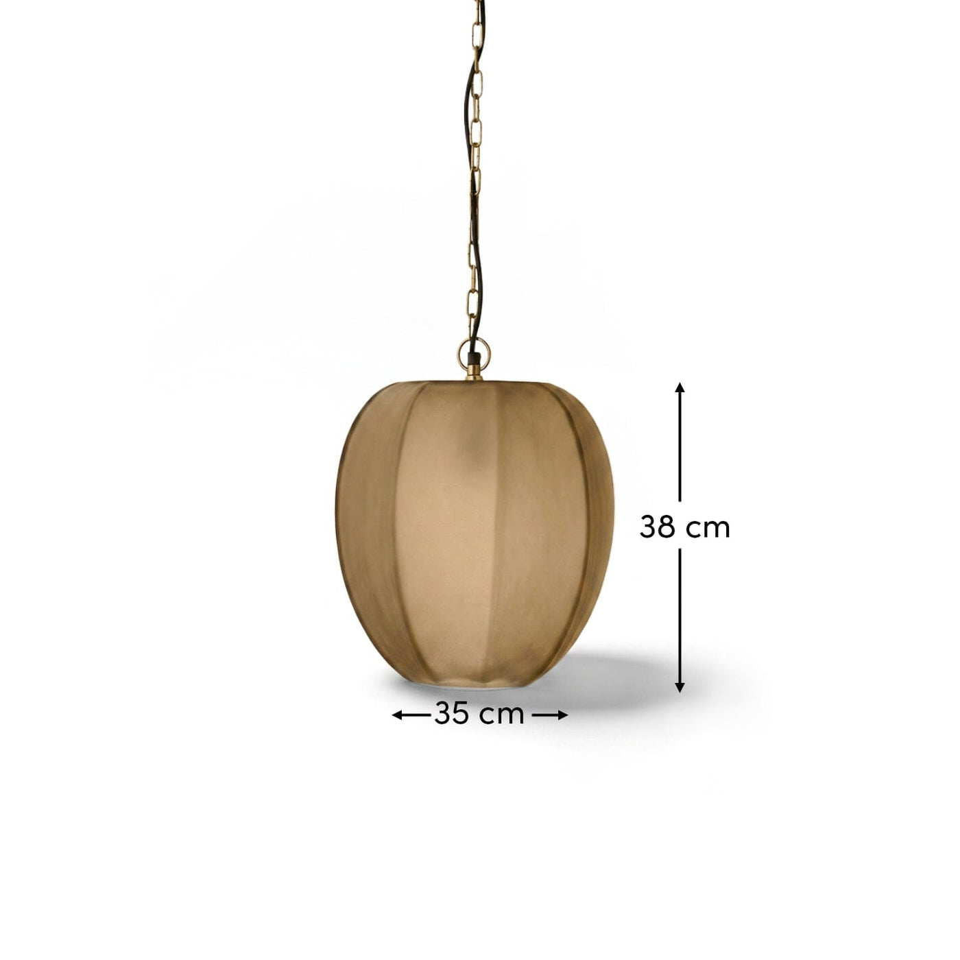 Bray 35cm Glass Pendant Light - Driftwood