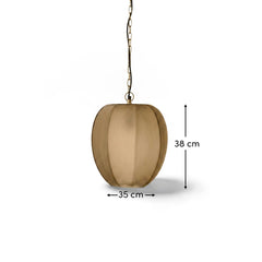 Bray 35cm Glass Pendant Light - Driftwood