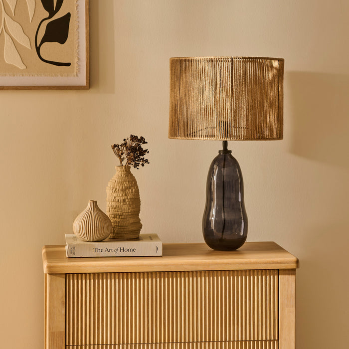 Breamore Wide Table Lamp Base - Dark Grey