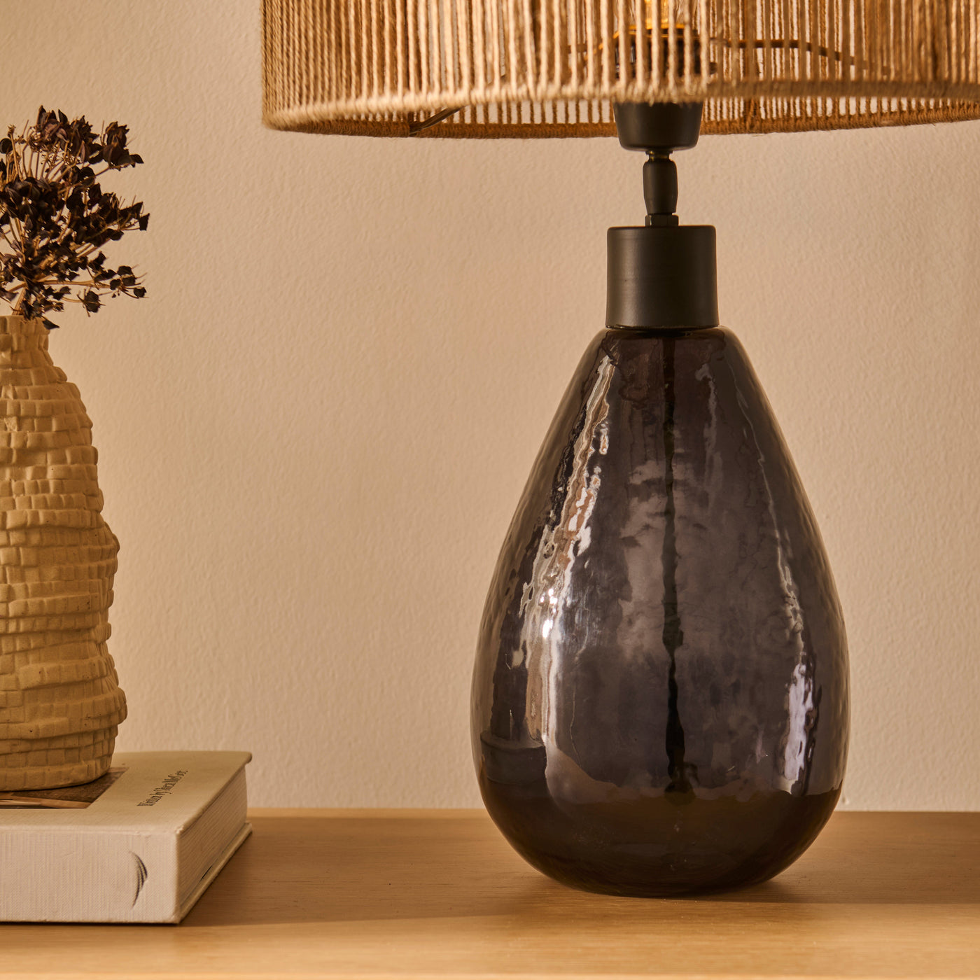 Breamore 30cm Lamp Base - Dark Grey