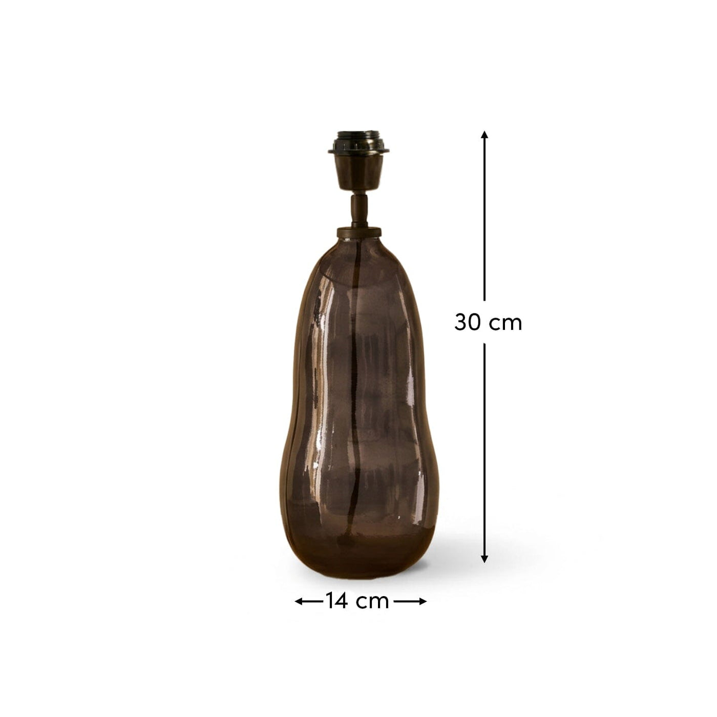 Breamore Wide Table Lamp Base - Dark Grey