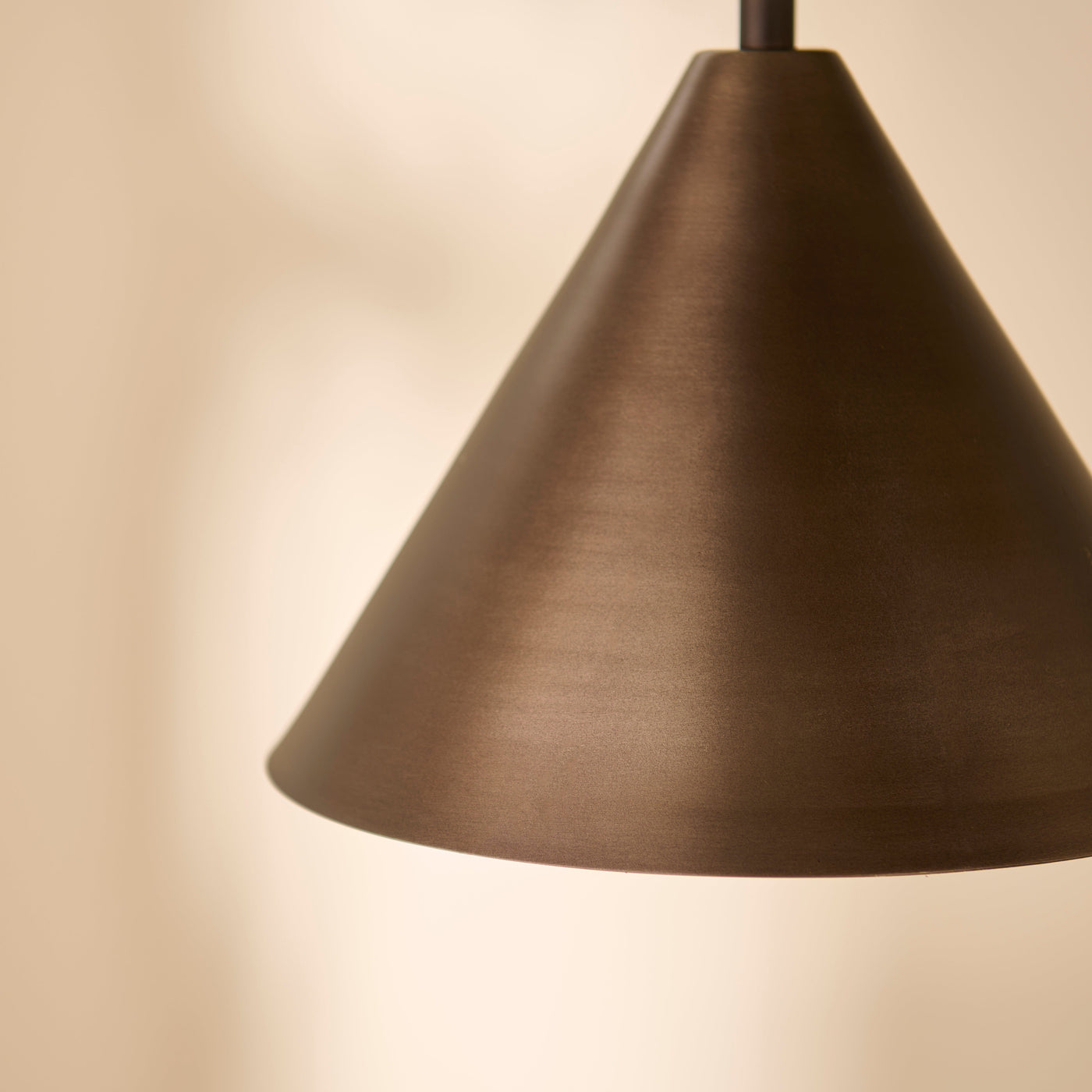 Brockhill Small Metal Pendant Light - Bronze