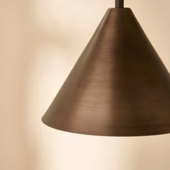 Brockhill Small Metal Pendant Light - Bronze