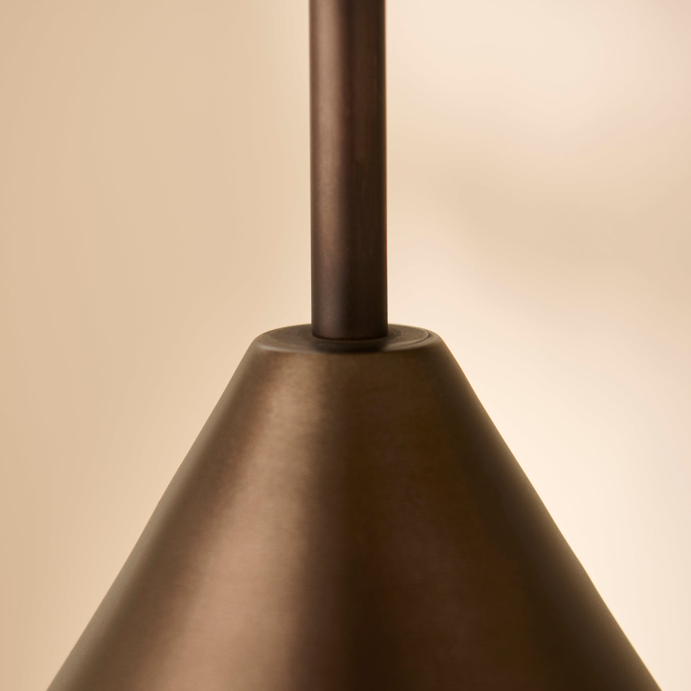 Brockhill Small Metal Pendant Light - Bronze