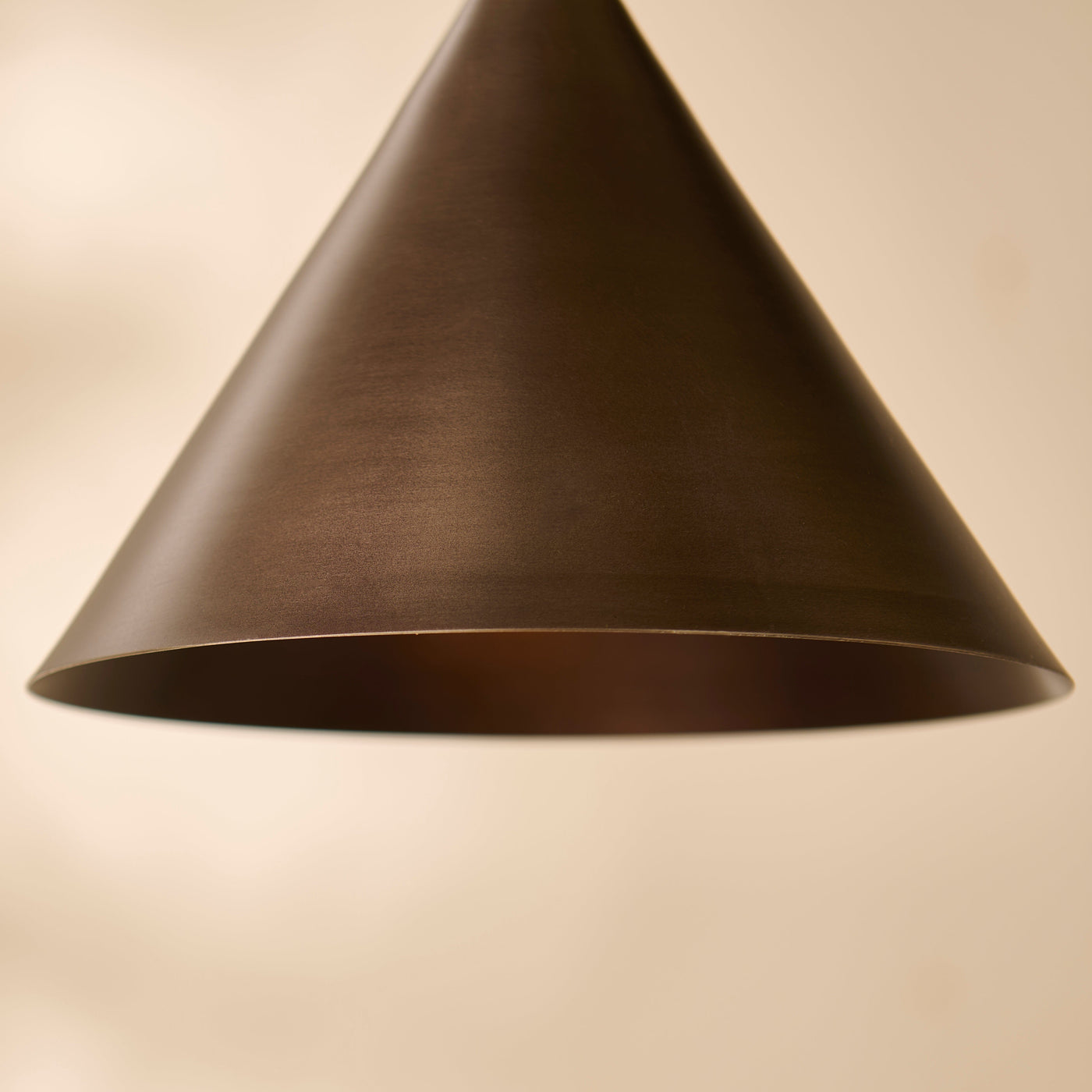 Brockhill Small Metal Pendant Light - Bronze