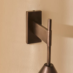 Brockhill Large Metal Wall Light - Bronze