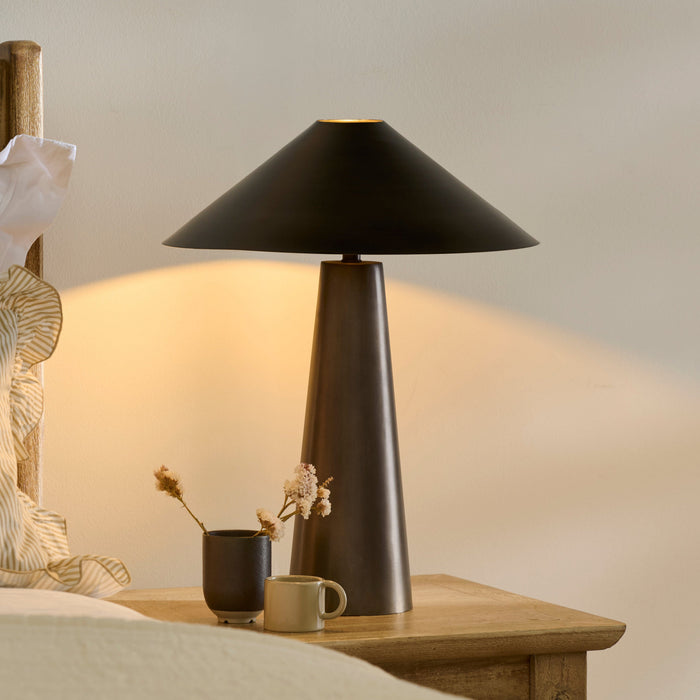 Brockhill 51cm Metal Table Lamp - Bronze